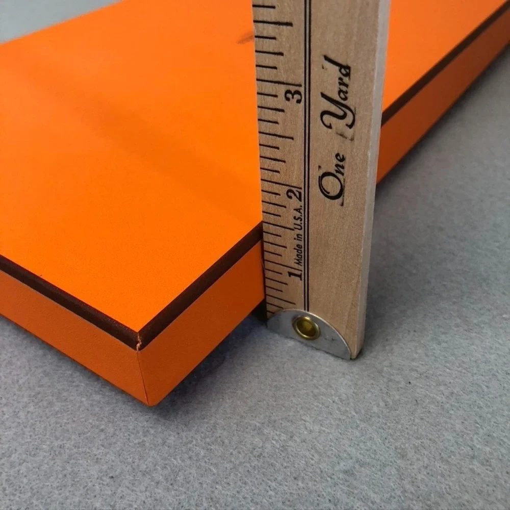 Authentic Hermes Orange Storage Gift‎ Box Empty 14.5x7.5x1.5 Small Rectangle